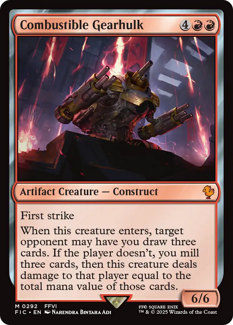 Combustible Gearhulk [FINAL FANTASY Commander] | Mega City Incorporated