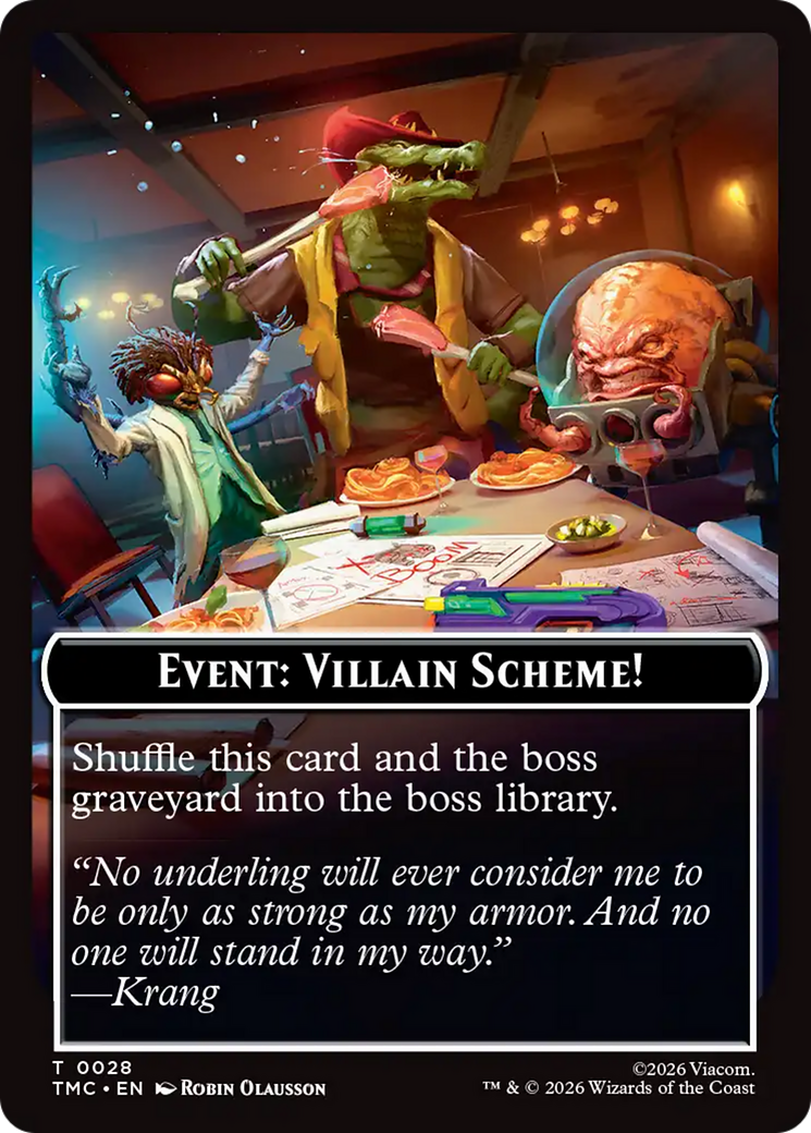 Event: Villain Scheme! [Teenage Mutant Ninja Turtles Commander Tokens] | Mega City Incorporated