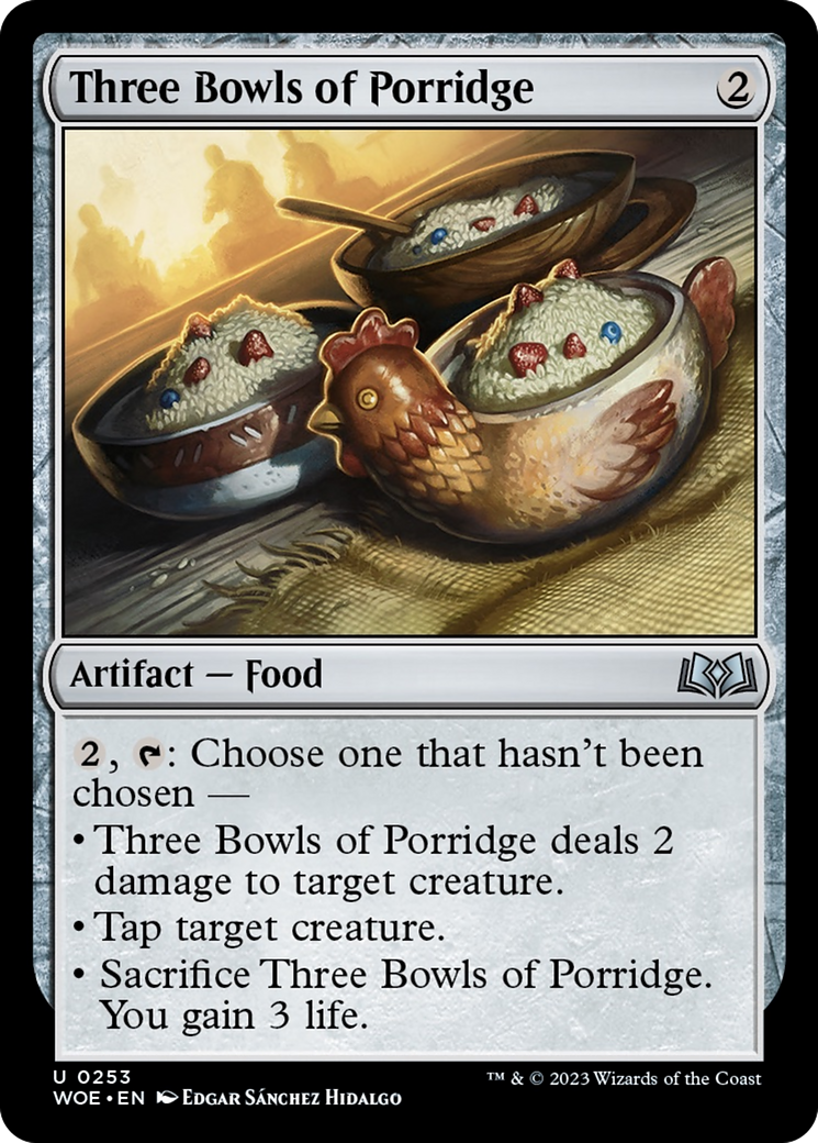 Three Bowls of Porridge [Wilds of Eldraine] | Mega City Incorporated