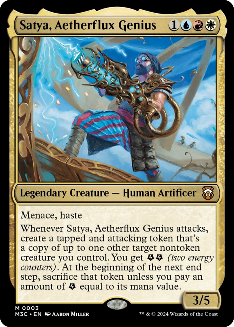 Satya, Aetherflux Genius [Modern Horizons 3 Commander] | Mega City Incorporated