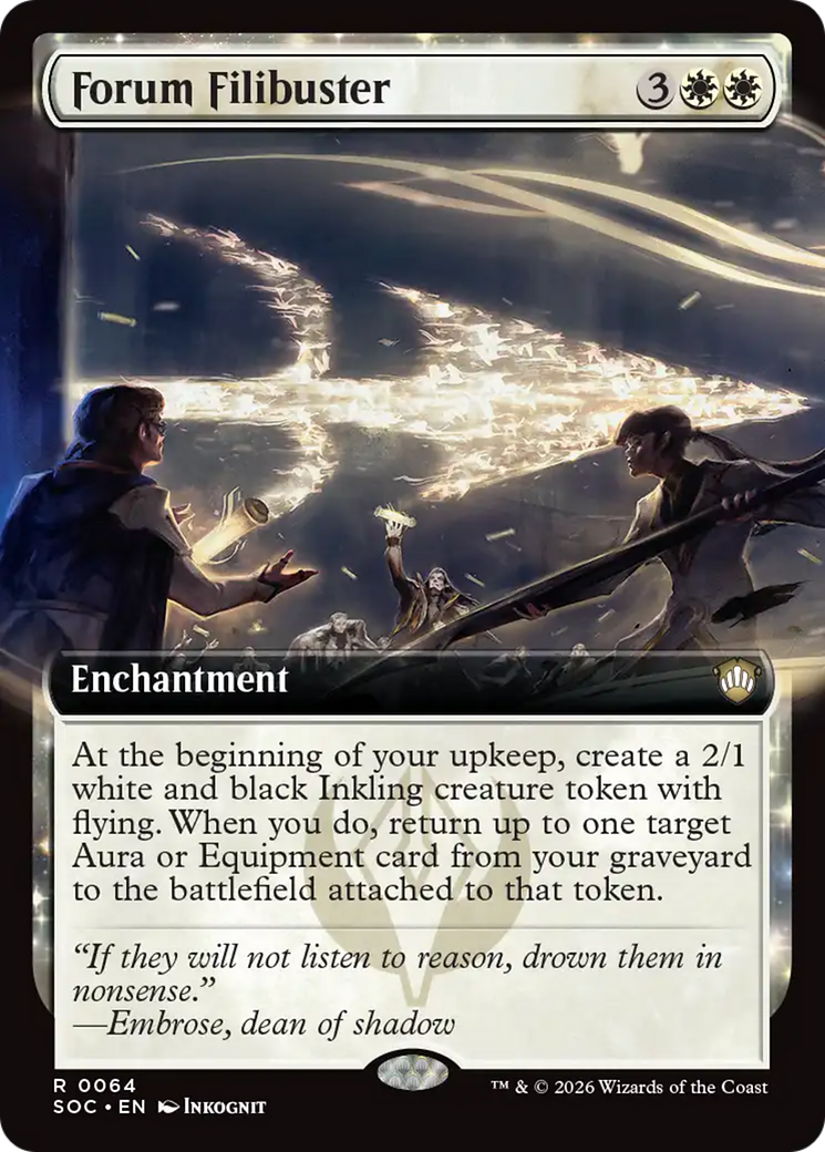 Forum Filibuster (Extended Art) [Secrets of Strixhaven Commander] | Mega City Incorporated