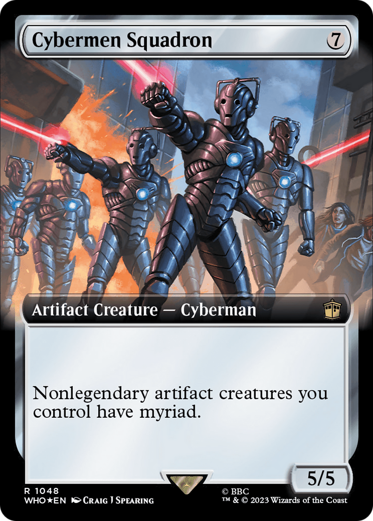 Cybermen Squadron (Extended Art) (Surge Foil) [Doctor Who] | Mega City Incorporated