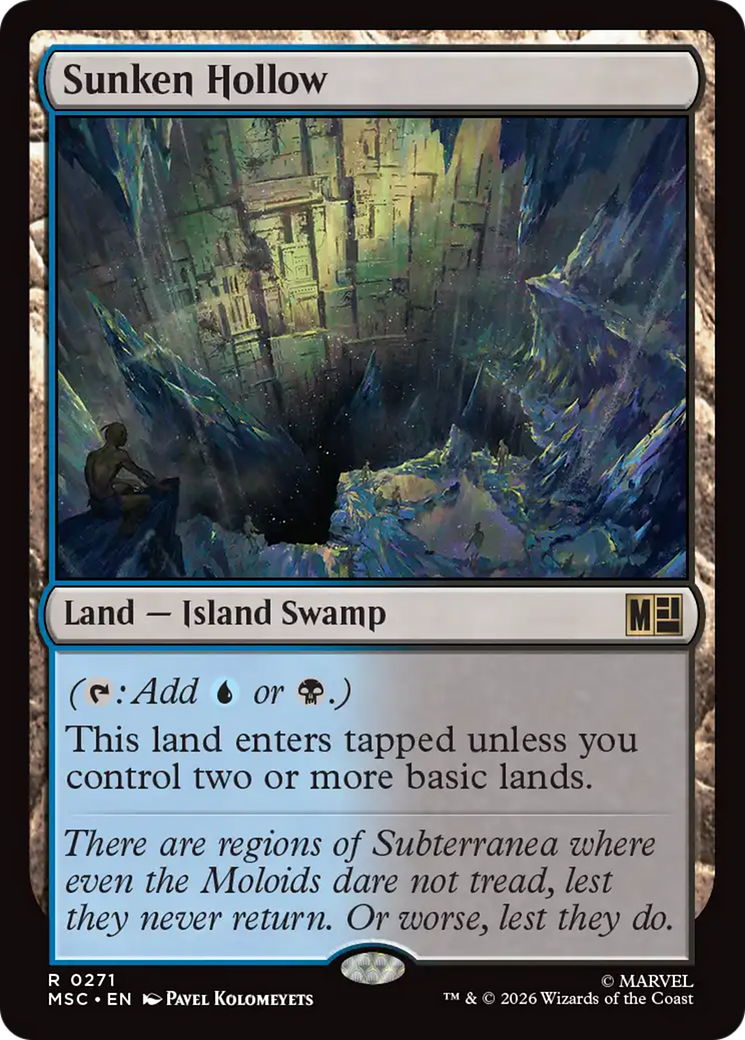 Sunken Hollow (Surge Foil) [Marvel Super Heroes Commander] | Mega City Incorporated