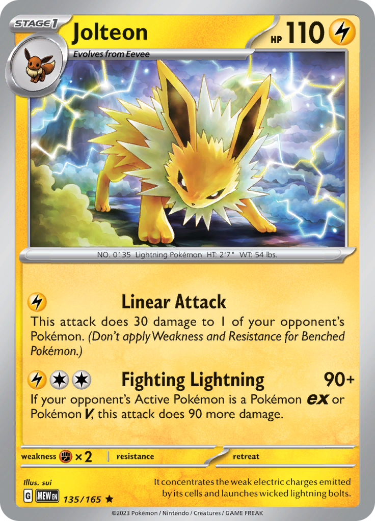 Jolteon (135/165) [Scarlet & Violet 151] | Mega City Incorporated