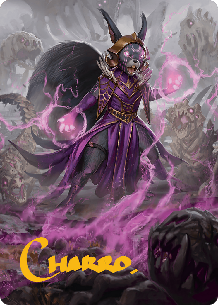 Liliana of the Dark Realms Art Card (Gold-Stamped Signature) [Bloomburrow Art Series] | Mega City Incorporated