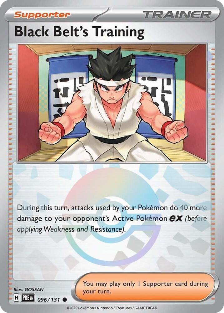 Black Belt's Training (096/131) (Poke Ball Pattern) [Scarlet & Violet: Prismatic Evolutions] | Mega City Incorporated