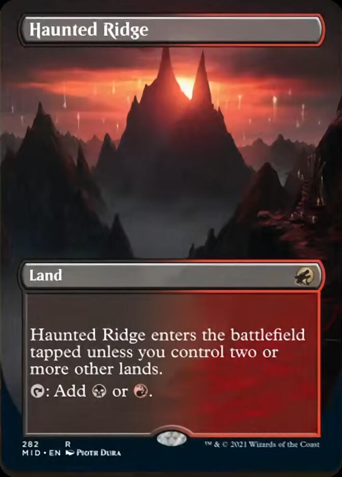 Haunted Ridge (Borderless Alternate Art) [Innistrad: Midnight Hunt] | Mega City Incorporated