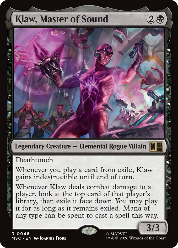 Klaw, Master of Sound (Surge Foil) [Marvel Super Heroes Commander] | Mega City Incorporated
