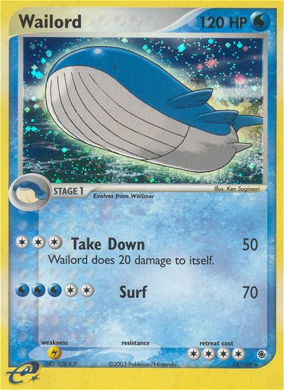 Wailord (14/109) [EX: Ruby & Sapphire] | Mega City Incorporated