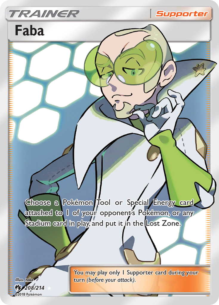 Faba (208/214) [Sun & Moon: Lost Thunder] | Mega City Incorporated