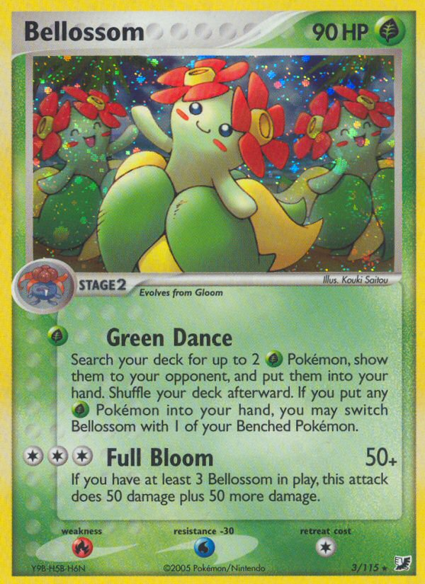 Bellossom (3/115) [EX: Unseen Forces] | Mega City Incorporated