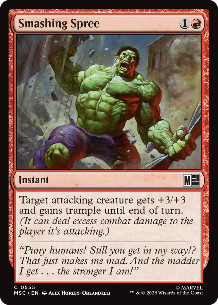 Smashing Spree [Marvel Super Heroes Commander] | Mega City Incorporated