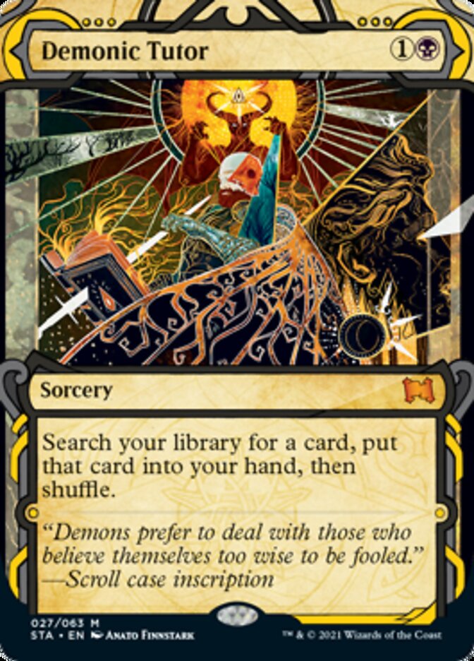 Demonic Tutor (Foil Etched) [Strixhaven: Mystical Archive] | Mega City Incorporated