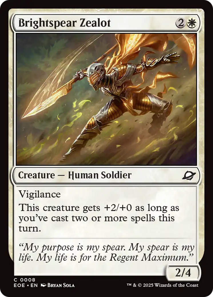 Brightspear Zealot [Edge of Eternities] | Mega City Incorporated