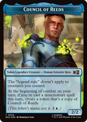 Council of Reeds (024) // Merfolk (024) Double-Sided Token (Surge Foil) [Marvel Super Heroes Commander Tokens] | Mega City Incorporated