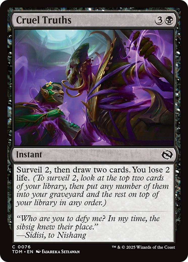 Cruel Truths [Tarkir: Dragonstorm] | Mega City Incorporated