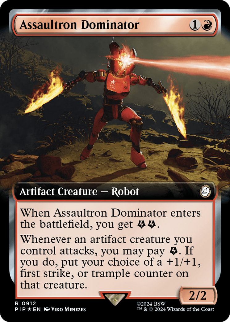 Assaultron Dominator (Extended Art) (Surge Foil) [Fallout] | Mega City Incorporated