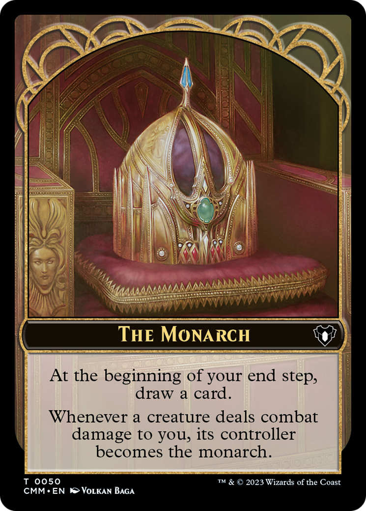 The Monarch // Dwarf Berserker Double-Sided Token [Commander Masters Tokens] | Mega City Incorporated