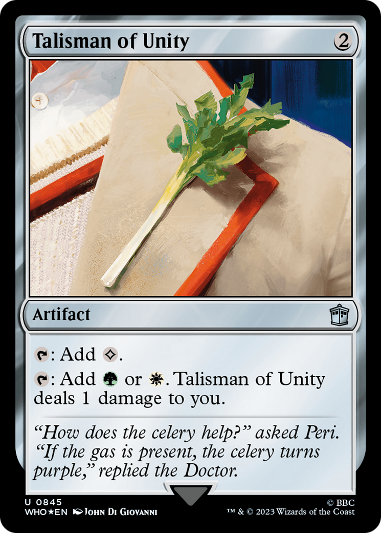 Talisman of Unity (Surge Foil) [Doctor Who] | Mega City Incorporated