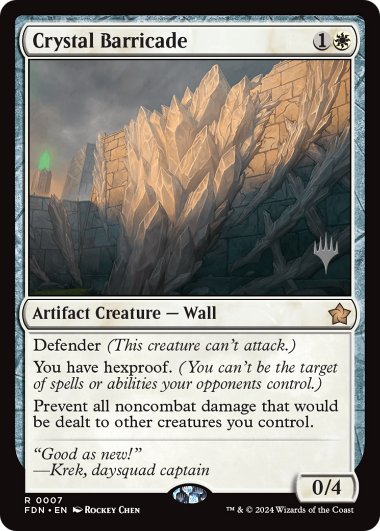 Crystal Barricade [Foundations Promos] | Mega City Incorporated