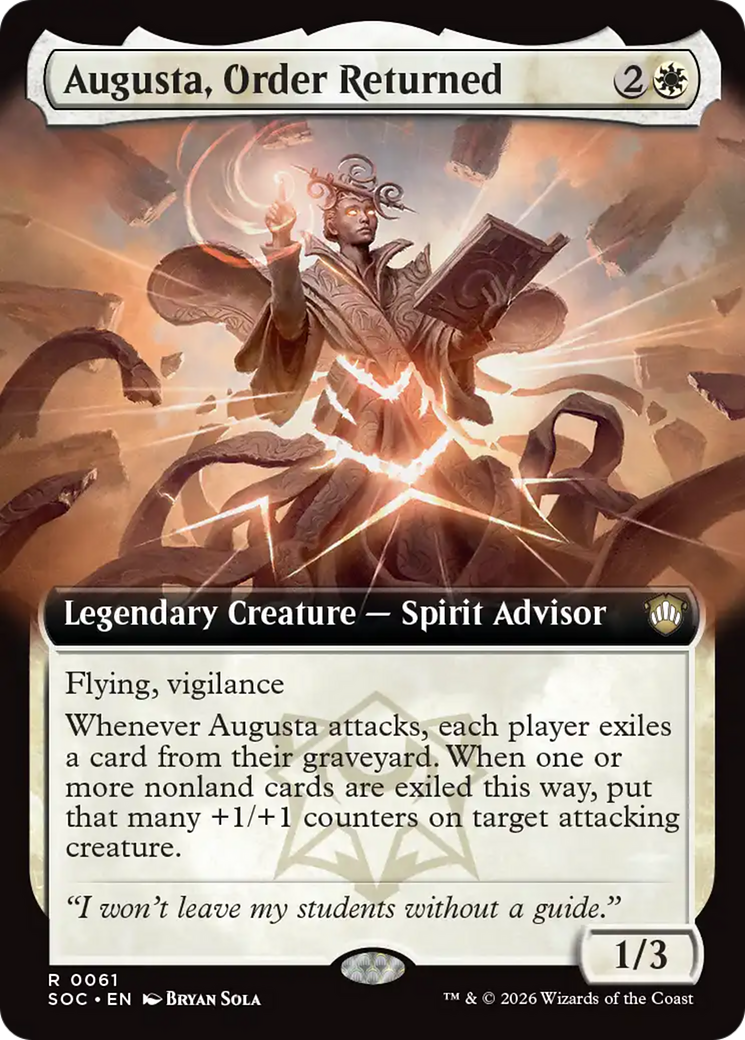 Augusta, Order Returned (Extended Art) [Secrets of Strixhaven Commander] | Mega City Incorporated