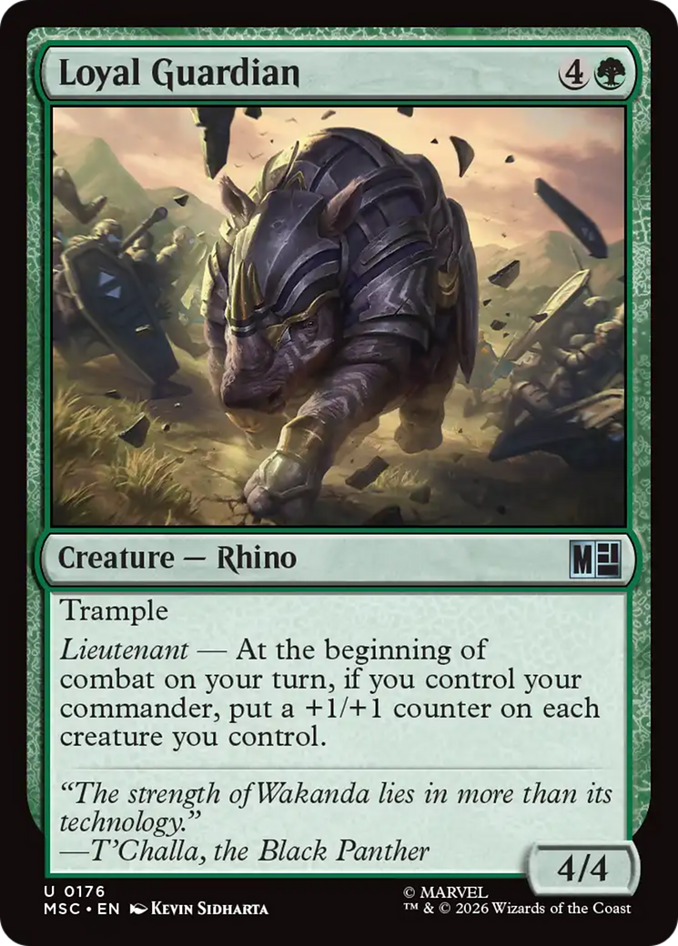 Loyal Guardian (Surge Foil) [Marvel Super Heroes Commander] | Mega City Incorporated