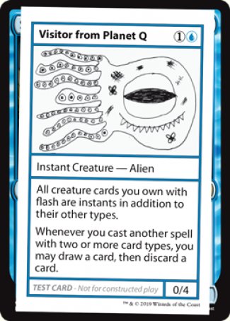 Visitor from Planet Q (2021 Edition) [Mystery Booster Playtest Cards] | Mega City Incorporated