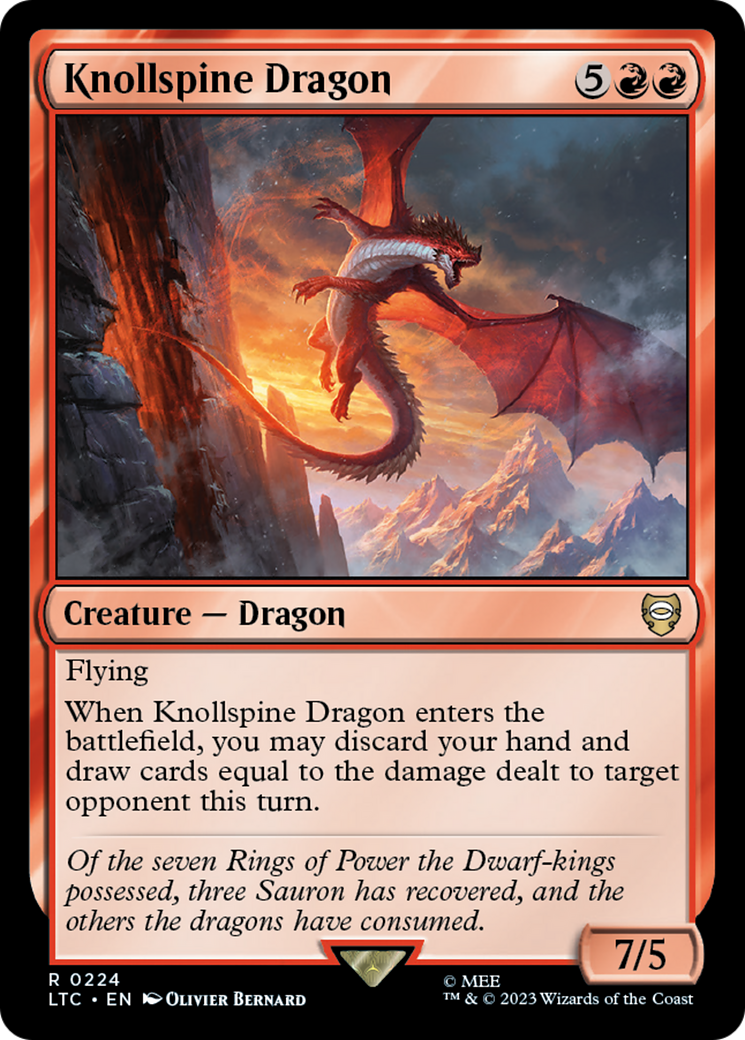 Knollspine Dragon [The Lord of the Rings: Tales of Middle-Earth Commander] | Mega City Incorporated