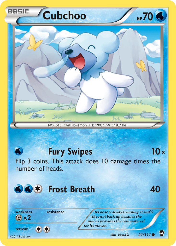 Cubchoo (21/111) [XY: Furious Fists] | Mega City Incorporated