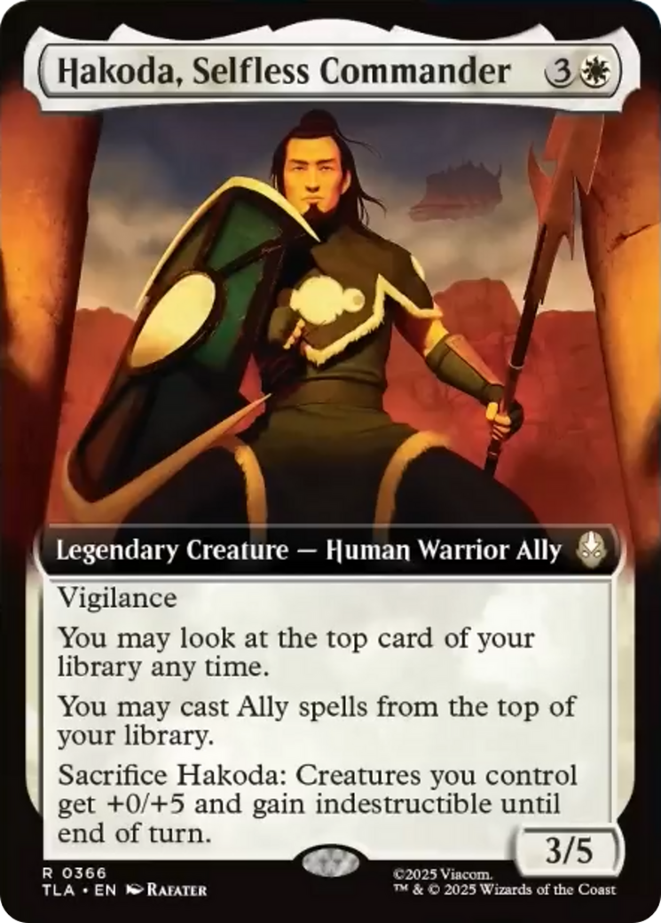 Hakoda, Selfless Commander (Extended Art) [Avatar: The Last Airbender] | Mega City Incorporated