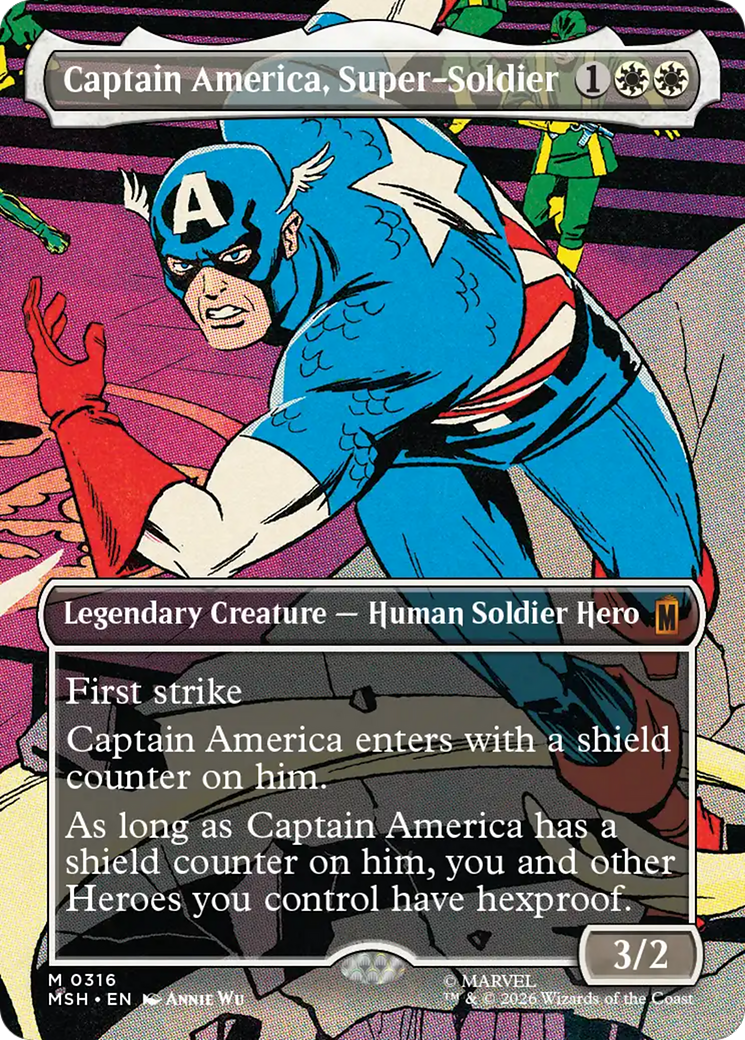 Captain America, Super-Soldier (Borderless) (0316) [Marvel Super Heroes] | Mega City Incorporated