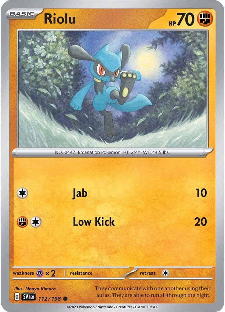 Riolu (112/198) [Scarlet & Violet: Base Set] | Mega City Incorporated