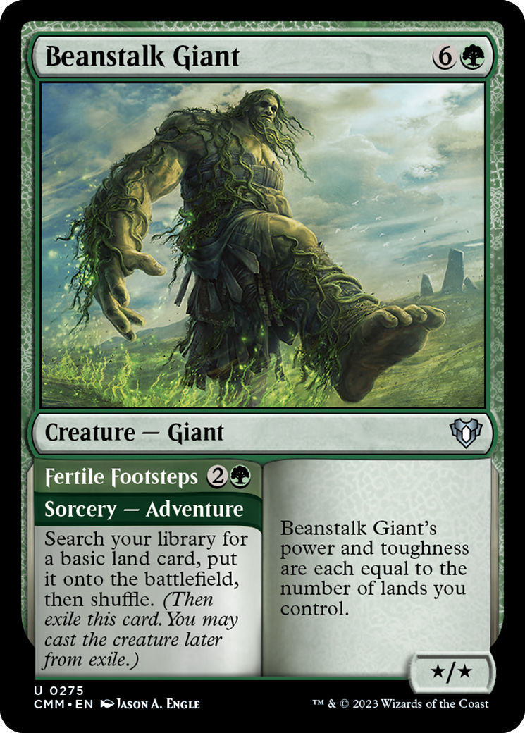 Beanstalk Giant // Fertile Footsteps [Commander Masters] | Mega City Incorporated