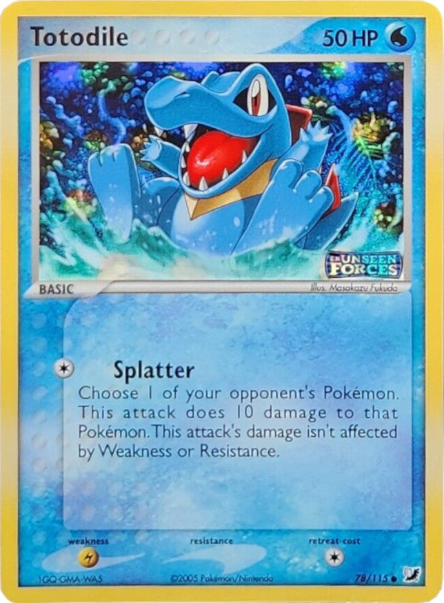 Totodile (78/115) (Stamped) [EX: Unseen Forces] | Mega City Incorporated