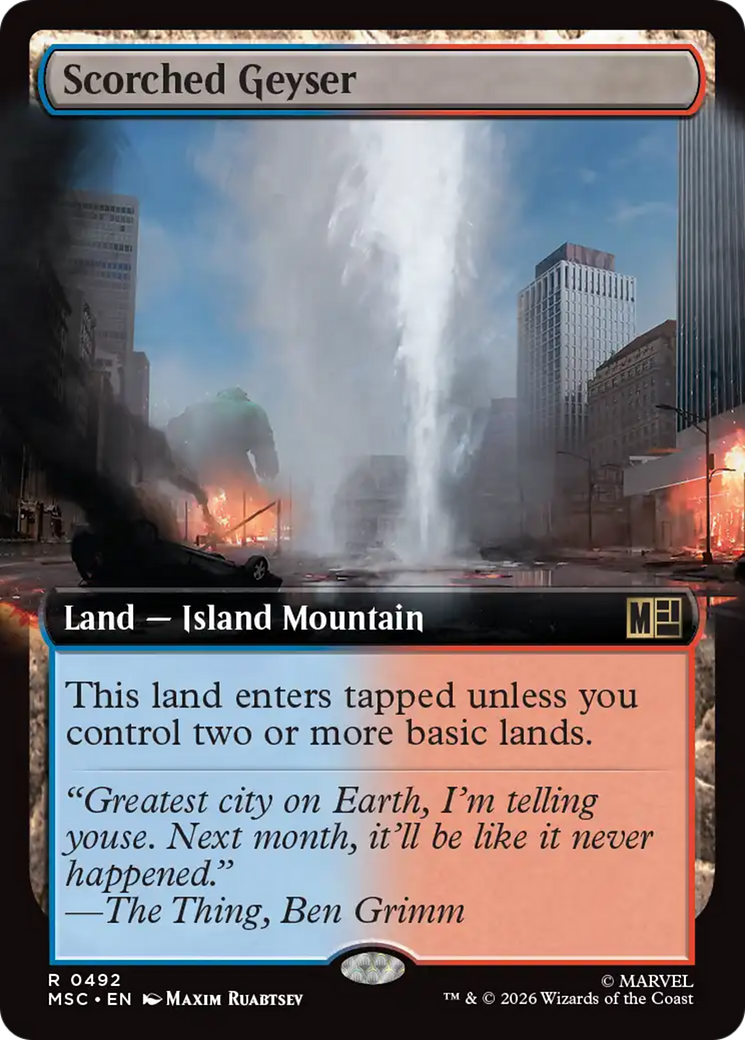 Scorched Geyser (Extended Art) [Marvel Super Heroes Commander] | Mega City Incorporated