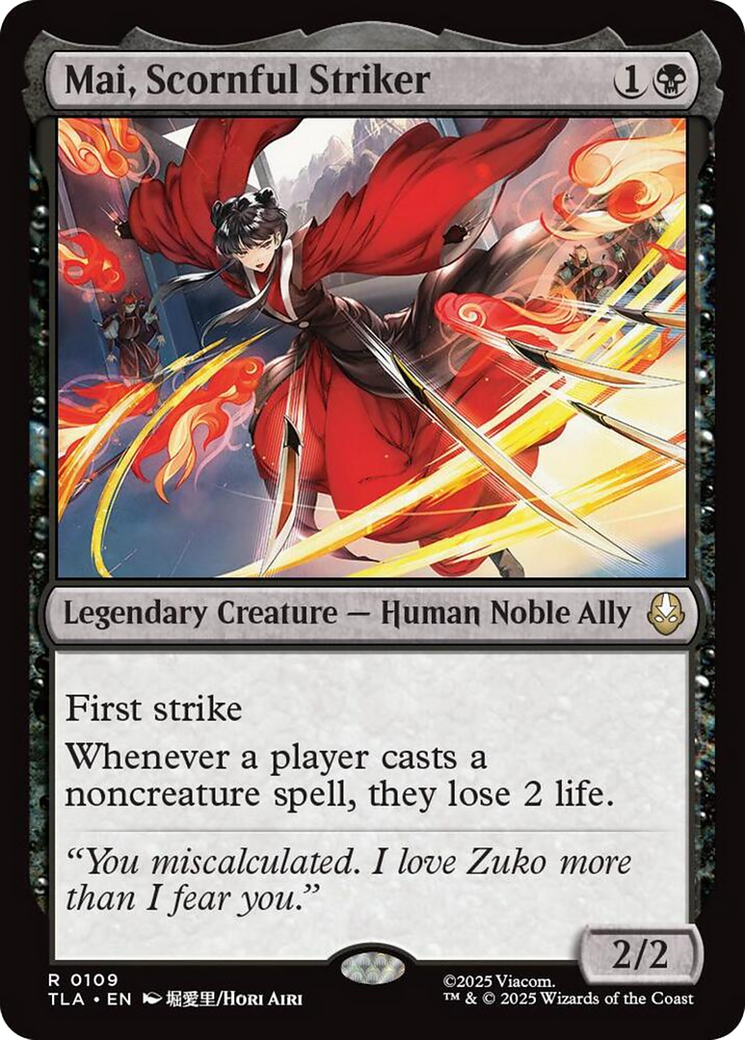 Mai, Scornful Striker [Avatar: The Last Airbender] | Mega City Incorporated