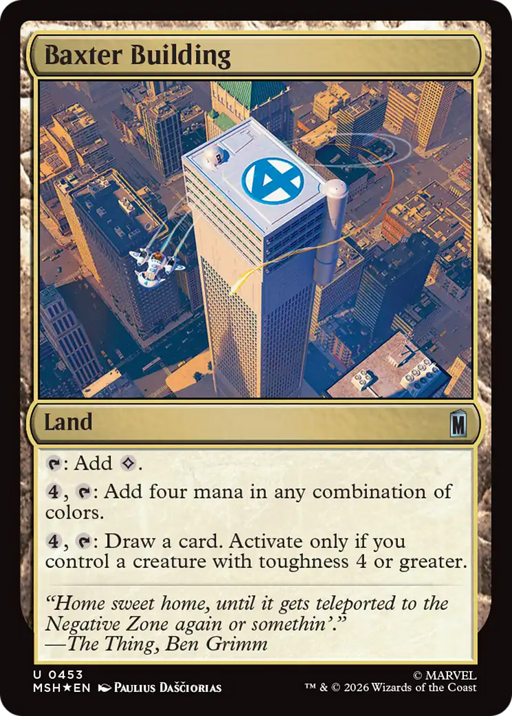 Baxter Building (Surge Foil) [Marvel Super Heroes] | Mega City Incorporated