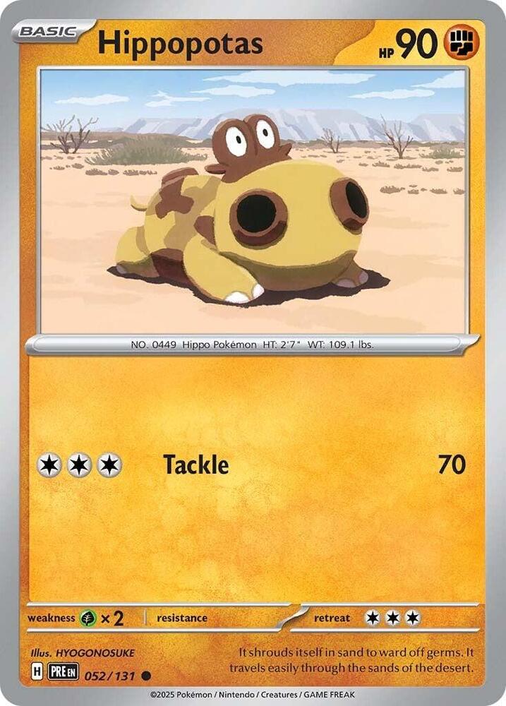 Hippopotas (052/131) [Scarlet & Violet: Prismatic Evolutions] | Mega City Incorporated