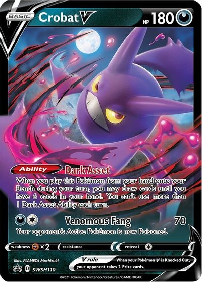 Crobat V (SWSH110) [Sword & Shield: Black Star Promos] | Mega City Incorporated