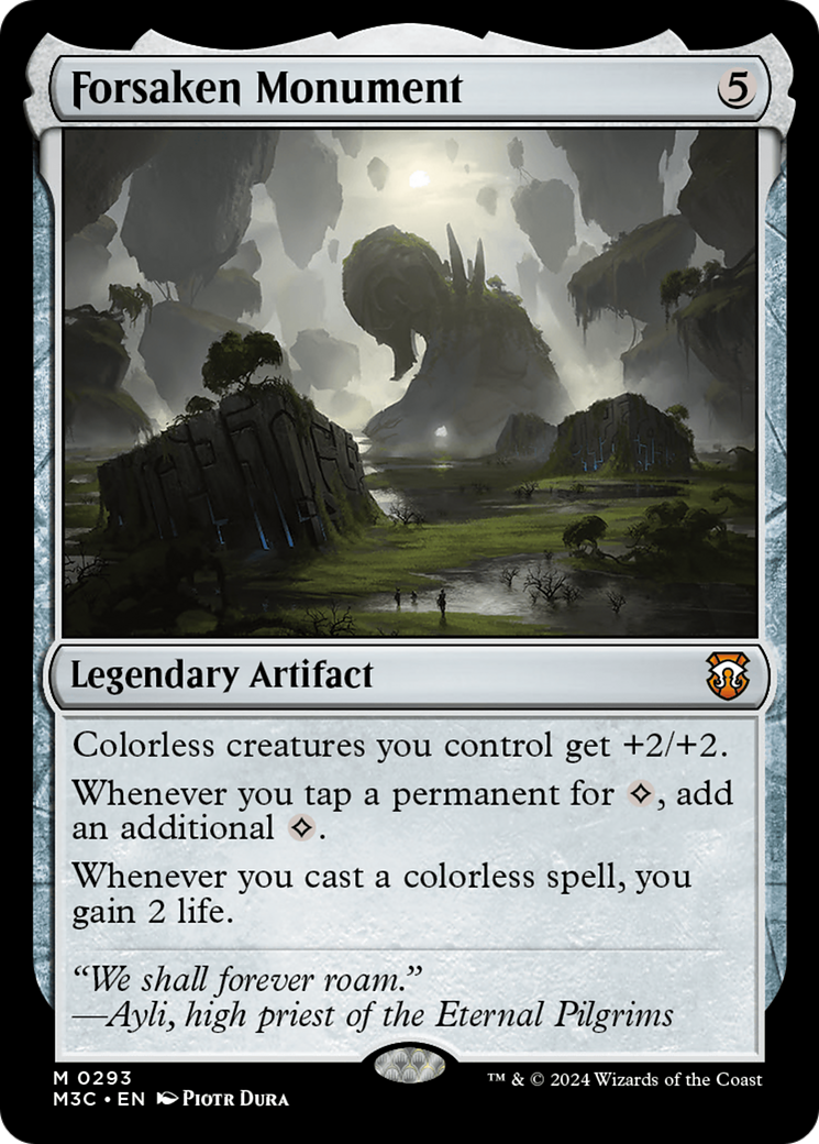 Forsaken Monument (Ripple Foil) [Modern Horizons 3 Commander] | Mega City Incorporated