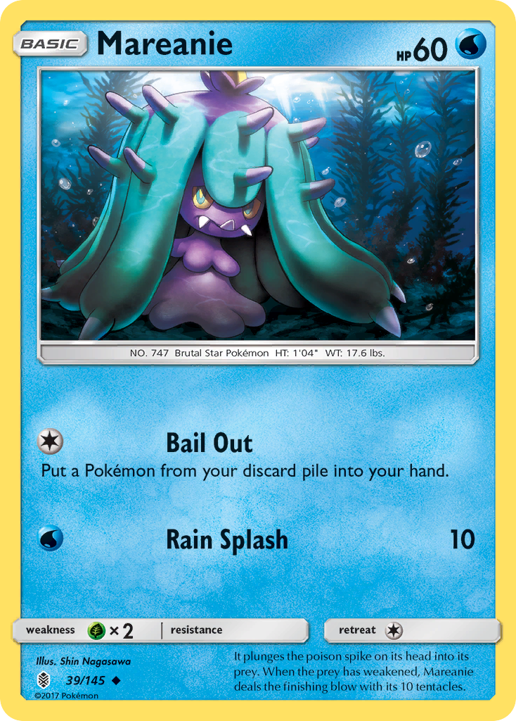 Mareanie (39/145) [Sun & Moon: Guardians Rising] | Mega City Incorporated