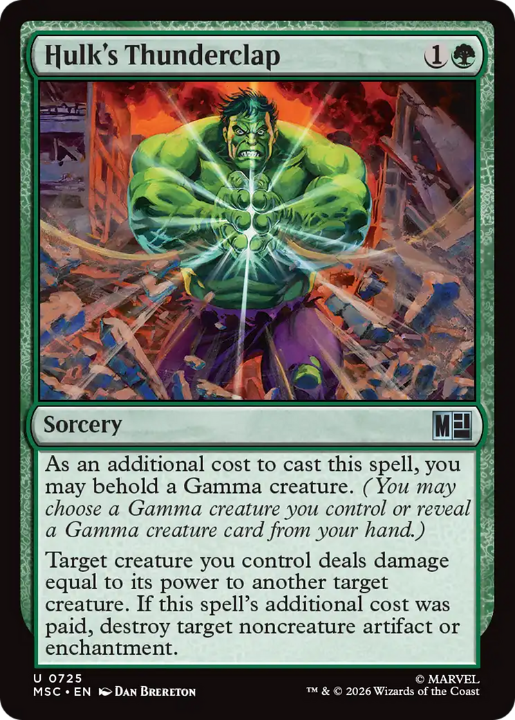 Hulk's Thunderclap [Marvel Super Heroes Commander] | Mega City Incorporated