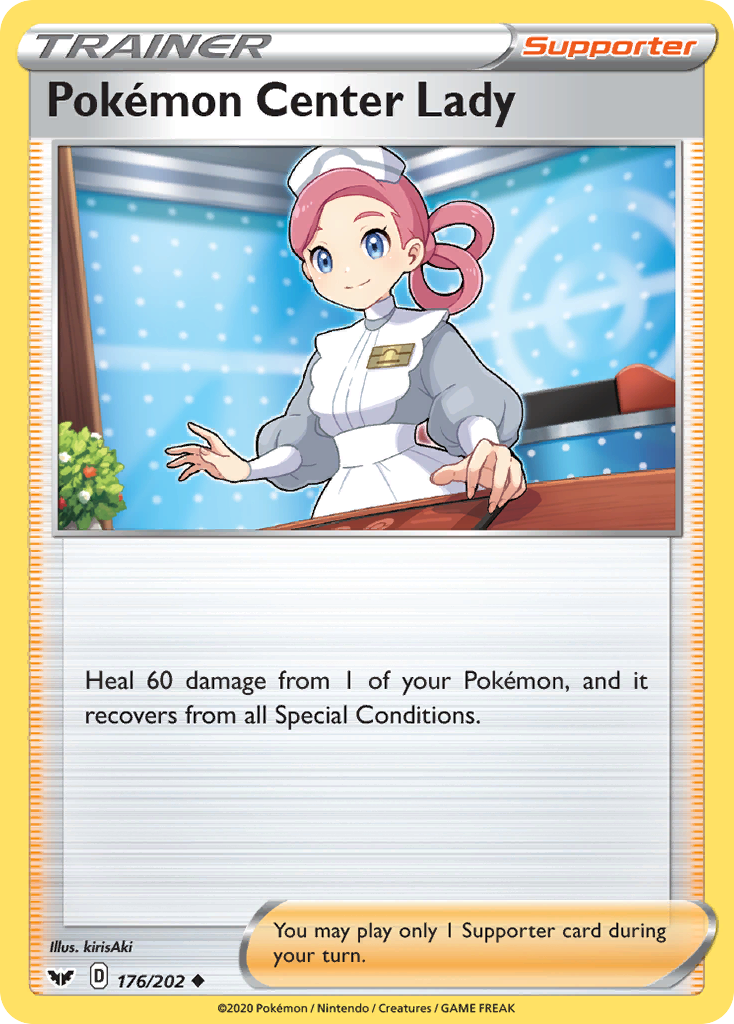 Pokemon Center Lady (176/202) [Sword & Shield: Base Set] | Mega City Incorporated