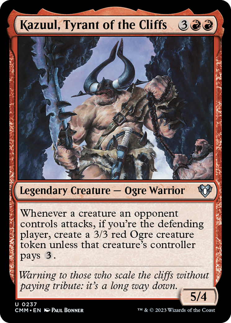 Kazuul, Tyrant of the Cliffs [Commander Masters] | Mega City Incorporated