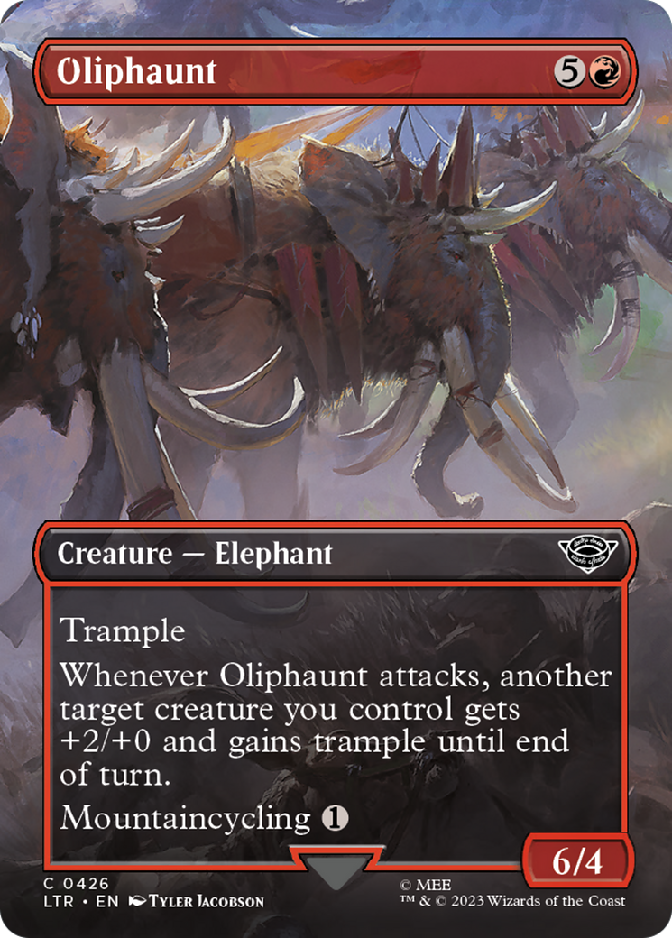 Oliphaunt (Borderless Alternate Art) [The Lord of the Rings: Tales of Middle-Earth] | Mega City Incorporated