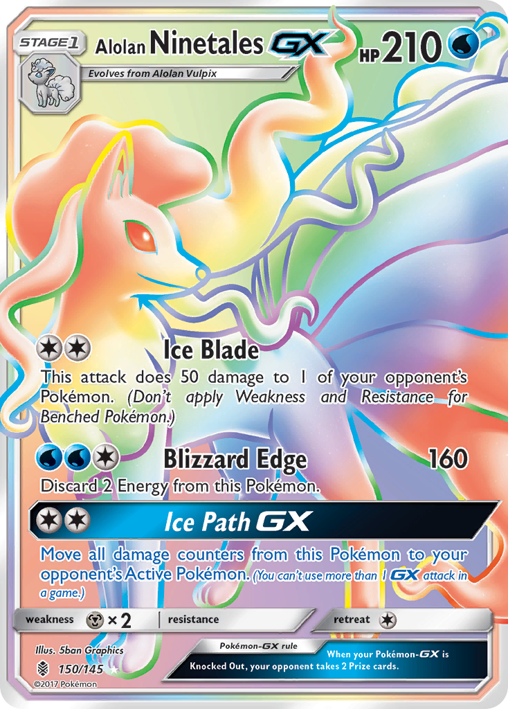 Alolan Ninetales GX (150/145) [Sun & Moon: Guardians Rising] | Mega City Incorporated