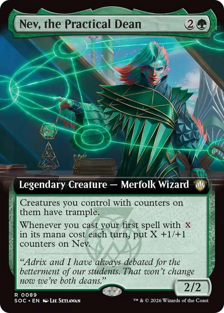 Nev, the Practical Dean (Extended Art) [Secrets of Strixhaven Commander] | Mega City Incorporated