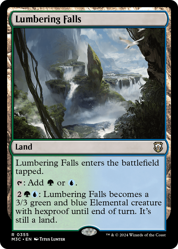 Lumbering Falls (Ripple Foil) [Modern Horizons 3 Commander] | Mega City Incorporated