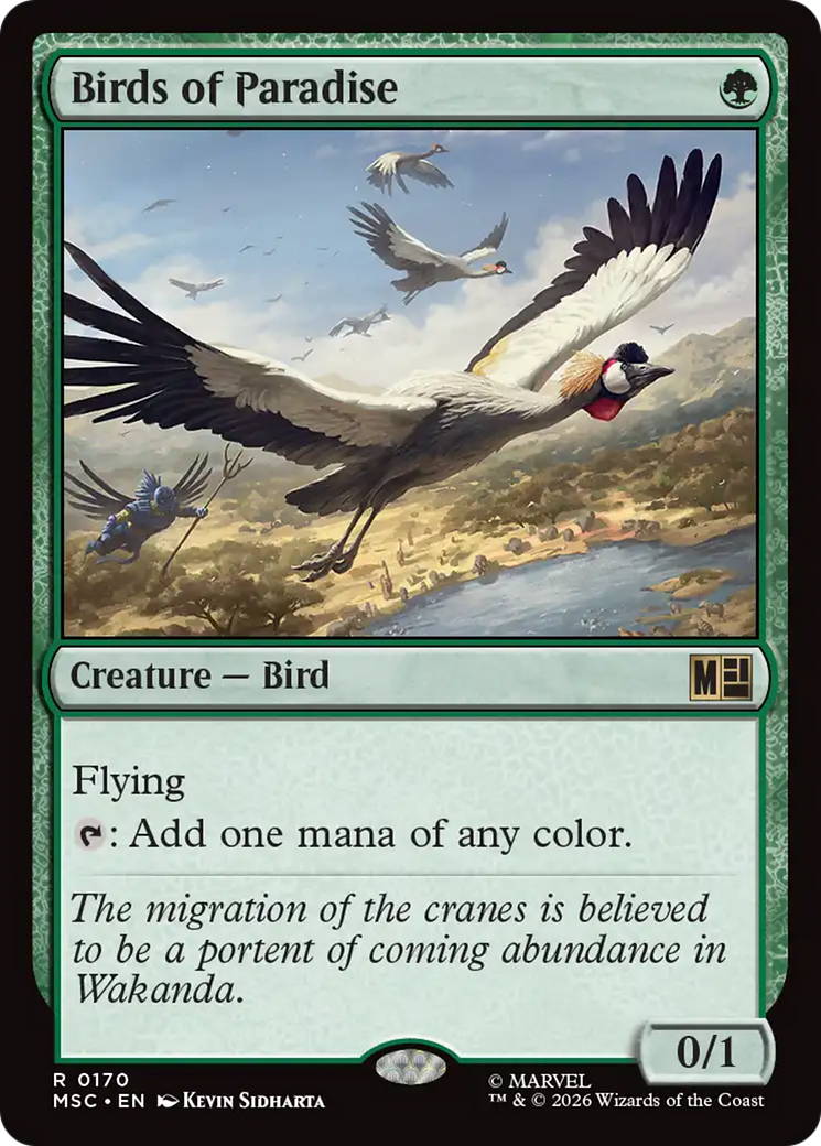 Birds of Paradise (Surge Foil) [Marvel Super Heroes Commander] | Mega City Incorporated
