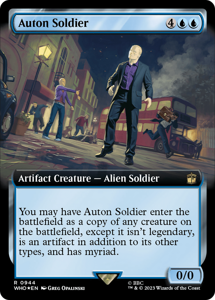 Auton Soldier (Extended Art) (Surge Foil) [Doctor Who] | Mega City Incorporated